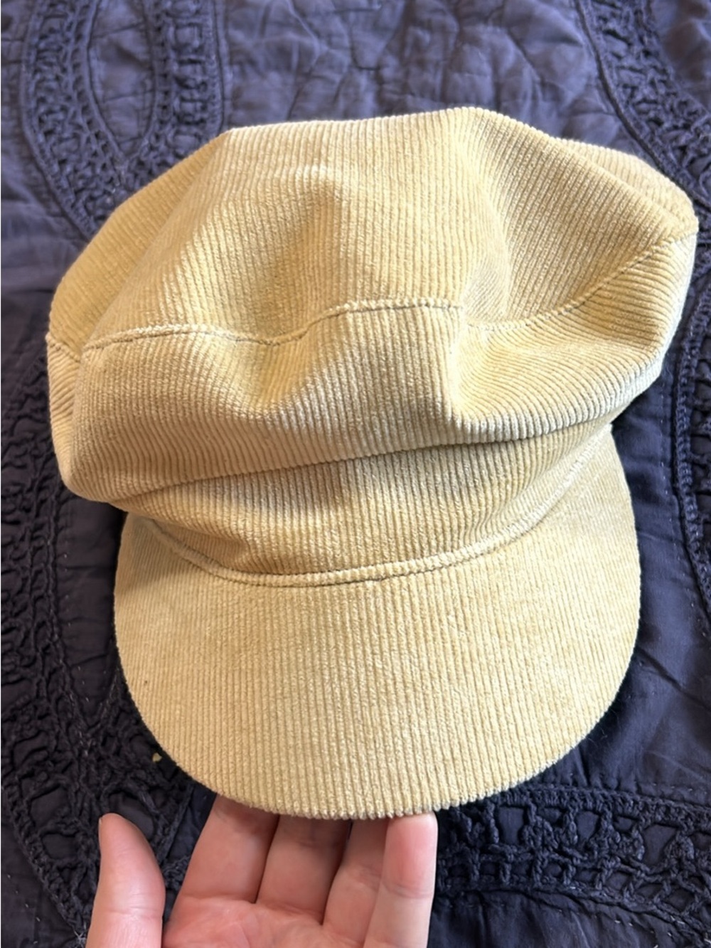 Lack Of Color Corduroy Cap in Pale Yellow